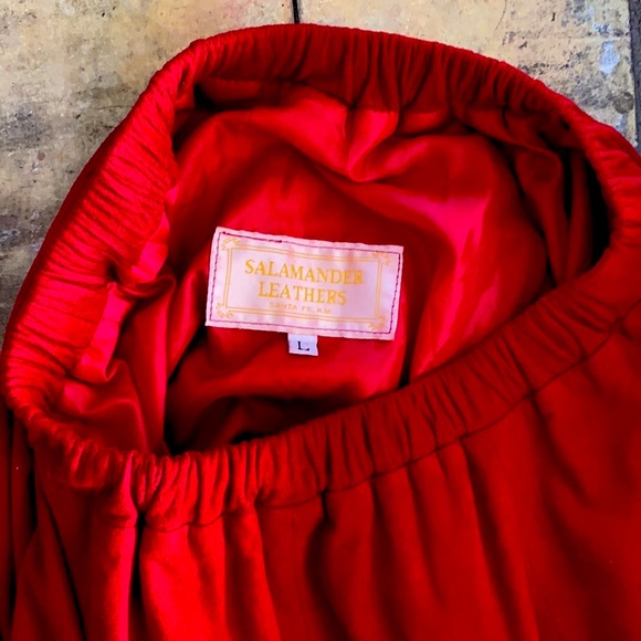 Vintage Cowgirl southwest suede Vintage Red Santa Fe Skirt & wrapjacket - Picture 9 of 15